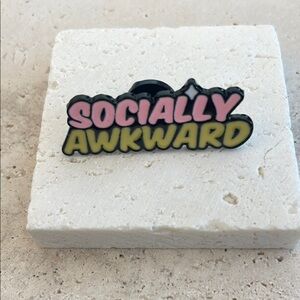 Urban Outfitters Pink and Yellow Brooch